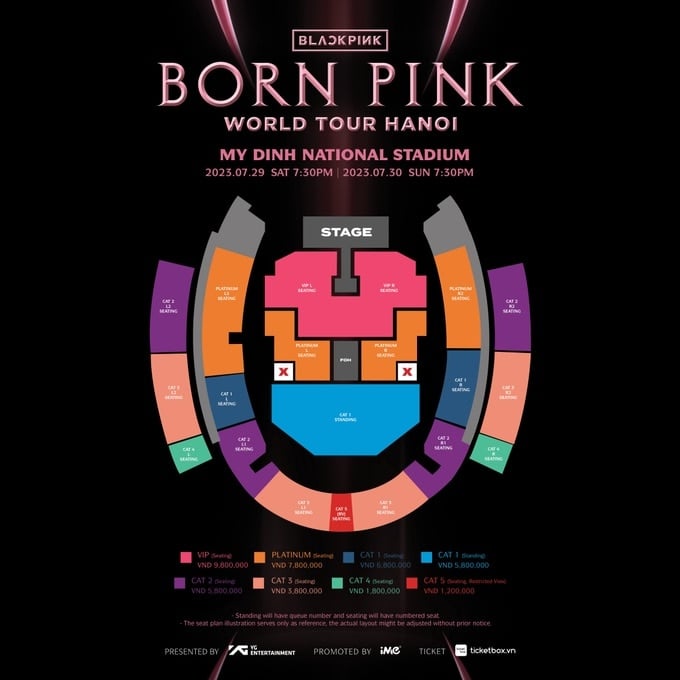 Ban Tổ chức công bố giá vé concert Blackpink, vé cao nhất gần 10 triệu đồng - 1