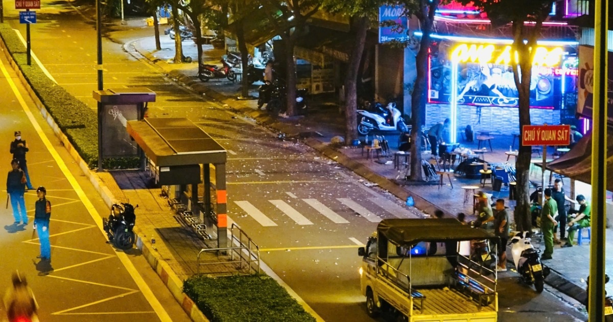 La cause d'une bagarre d'une douzaine de jeunes hommes avec des bouteilles de bière à Ho Chi Minh-Ville