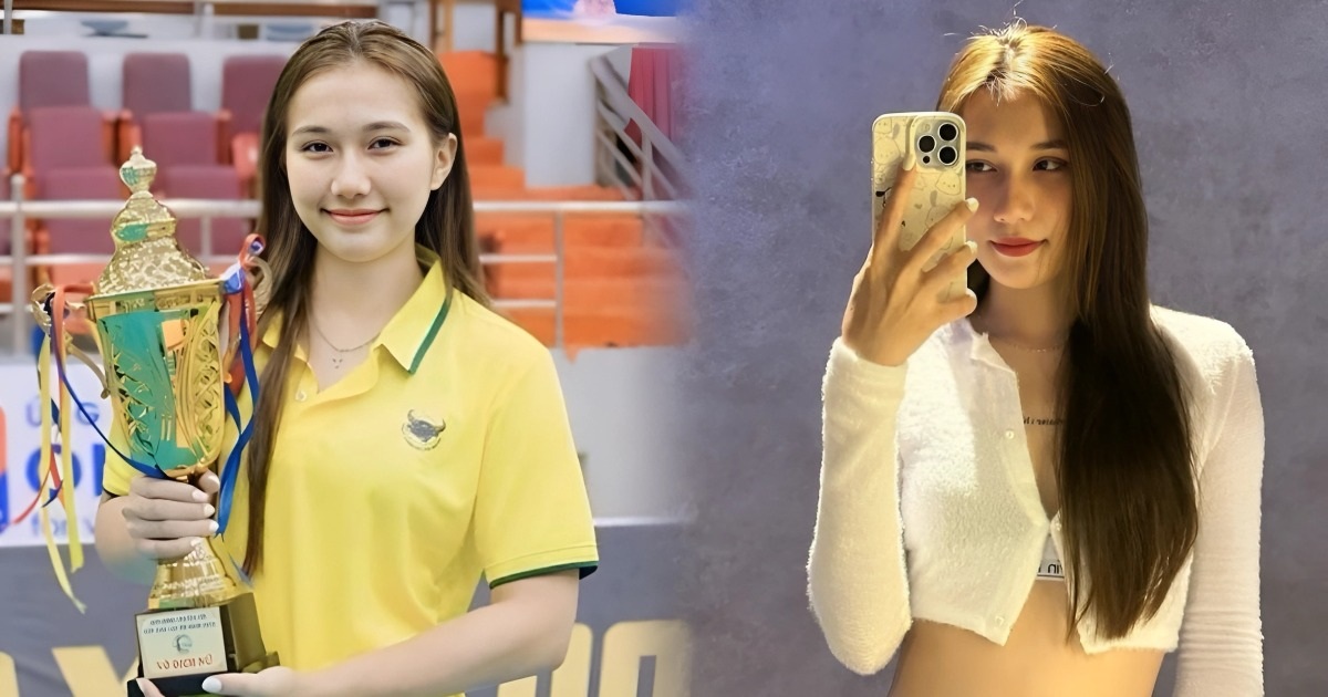 18-year-old "volleyball hot girl" is 1.73m tall and has the aura of a beauty queen