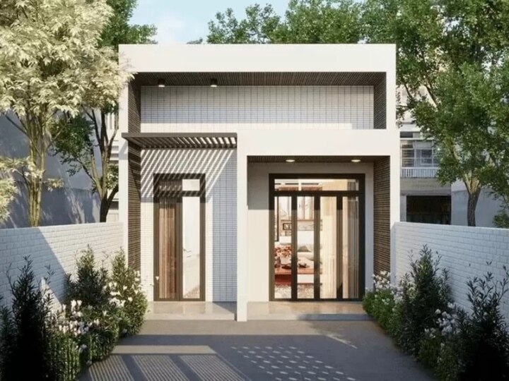 Admire the eye-catching flat roof level 4 house models - 5