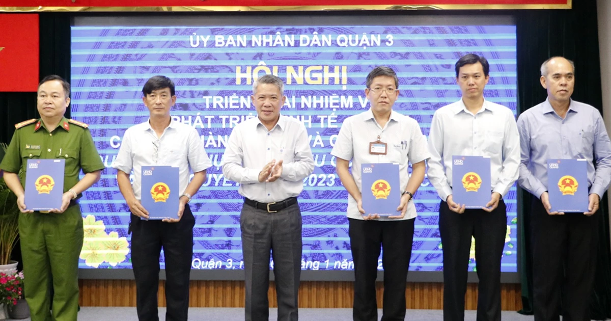 Quận 3 tập trung các giải pháp thúc đẩy phát triển kinh tế - xã hội, cải cách hành chính năm 2024