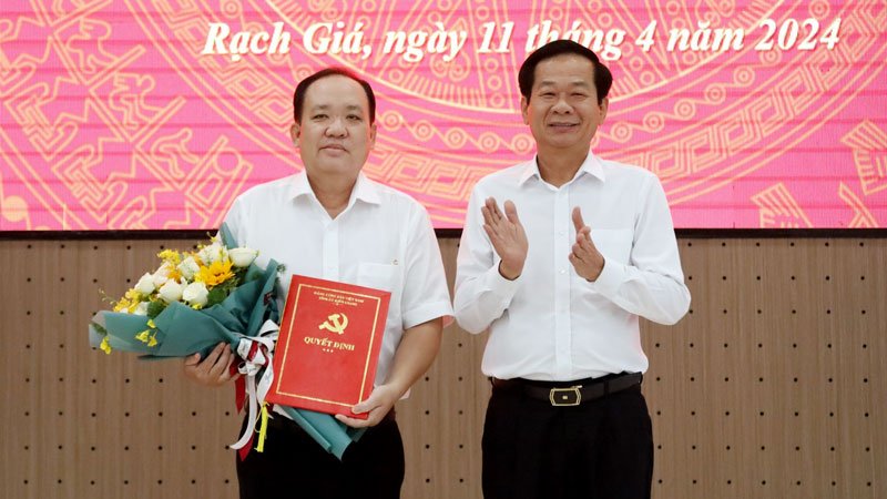 Kiên Giang điều động 2 Ủy viên Ban Thường vụ Tỉnh ủy giữ chức vụ mới 