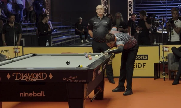 Billiards player Quoc Hoang lost painfully to the former European champion