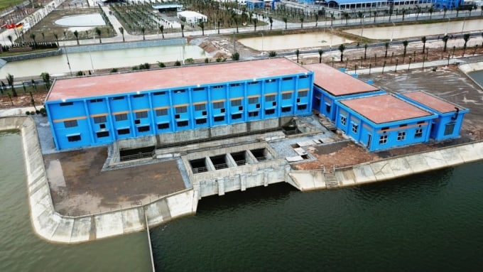 Duong River Surface Water Plant (Gia Lam, Hanoi) put into use phase one from the end of 2018. Photo: Vo Hai