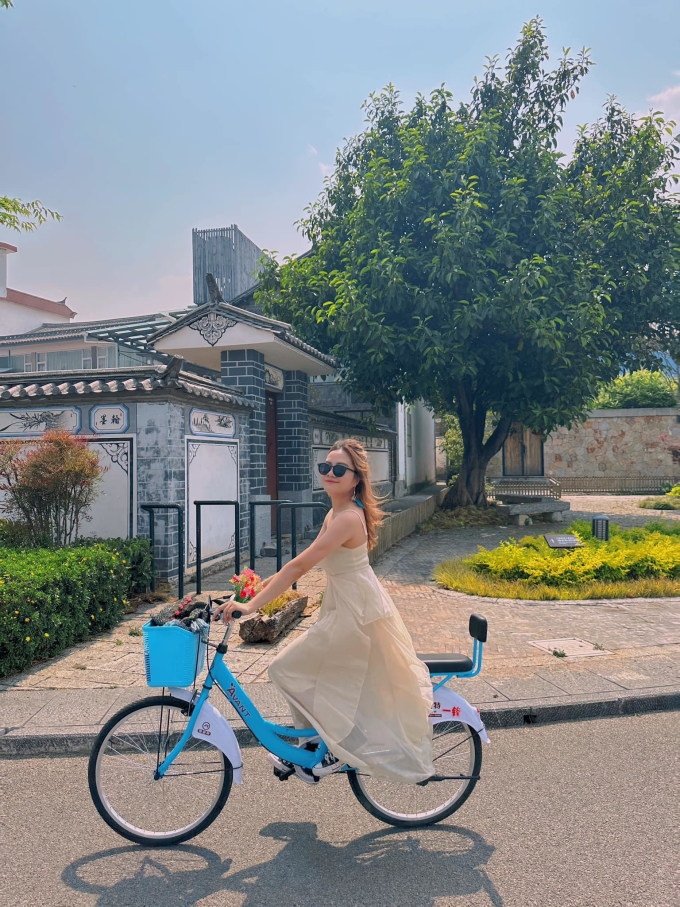 ランは自転車に乗る