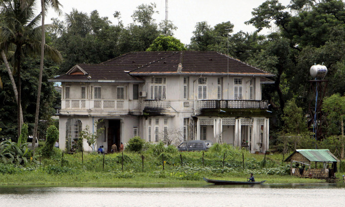 La villa d'Aung San Suu Kyi au bord du lac à Yangon, au Myanmar, en 2009. Photo : AFP