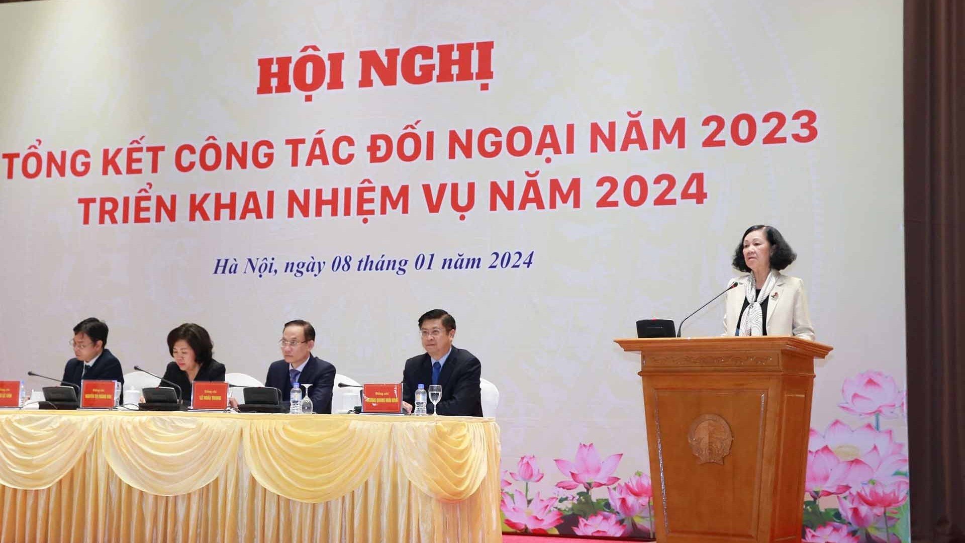 Công tác đối ngoại năm 2023 đạt được những kết quả quan trọng, có ý nghĩa lịch sử