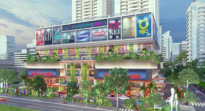 Diện mạo mới của Hùng Vương Plaza sau khi được thay áo mới. Ảnh: Ngọc Anh