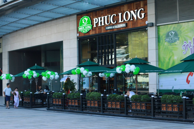 Phuc Long store at Crescent Mall today. Photo: Phuc Long