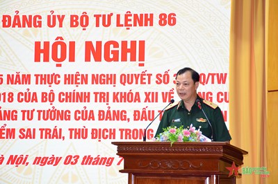 Bộ tư lệnh 86 tăng cường đấu tranh phản bác các quan điểm sai trái, thù địch trong tình hình mới