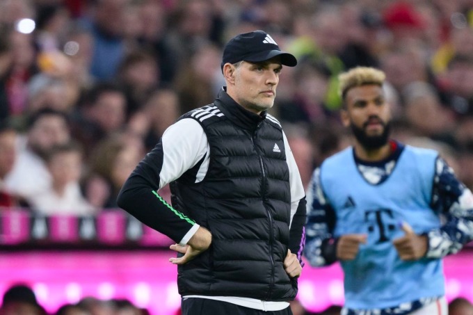 Tuchel a vu le Bayern perdre 0-2 contre Dortmund lors de la 27e journée de Bundesliga, le soir du 30 mars à domicile à l'Allianz Arena. Photo: GES