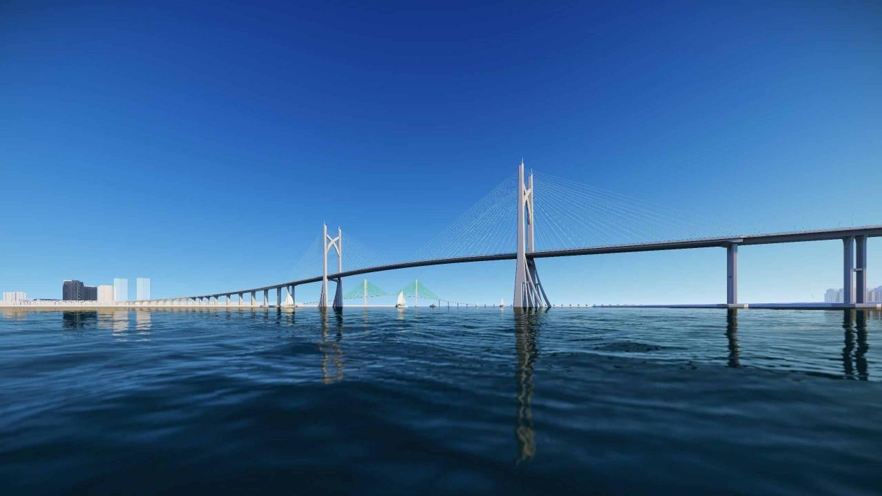 Perspective of Can Gio Bridge. Photo: Ho Chi Minh City Department of Transport