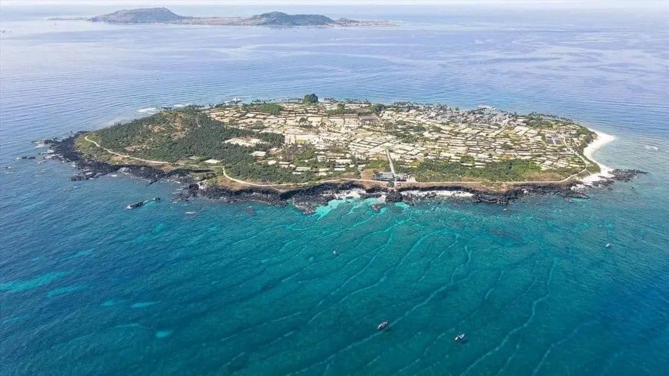 Ly Son Island seen from above.