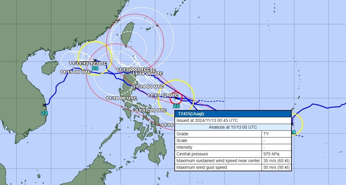 Storm No. 8 weakens, two storms Usagi and Man-yi follow each other causing complicated situation