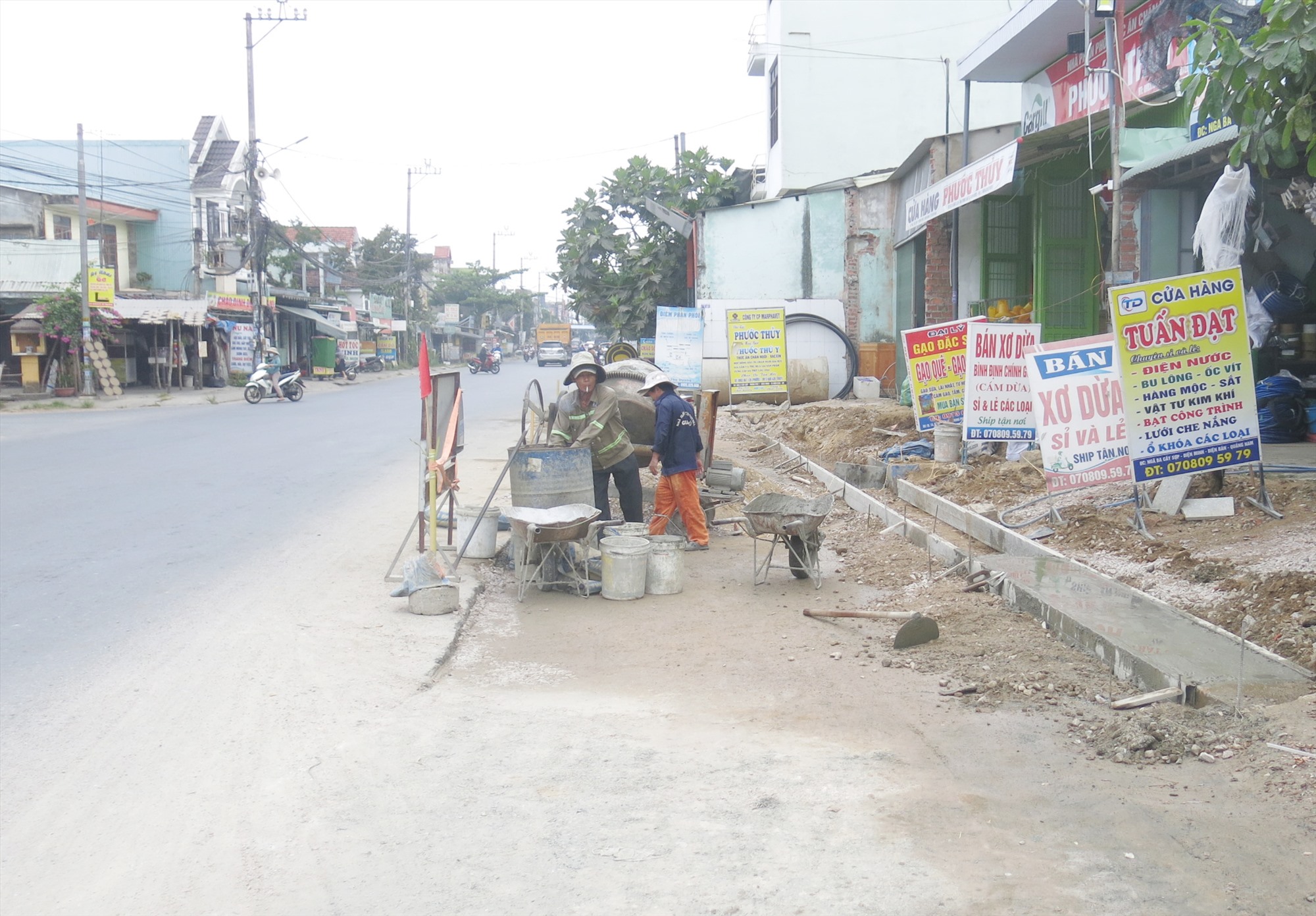L'économie est en déclin, les recettes budgétaires ne sont pas à la hauteur des attentes, la ville de Dien Ban manque de ressources pour investir dans le développement et la construction urbaine. Photo : T.D.