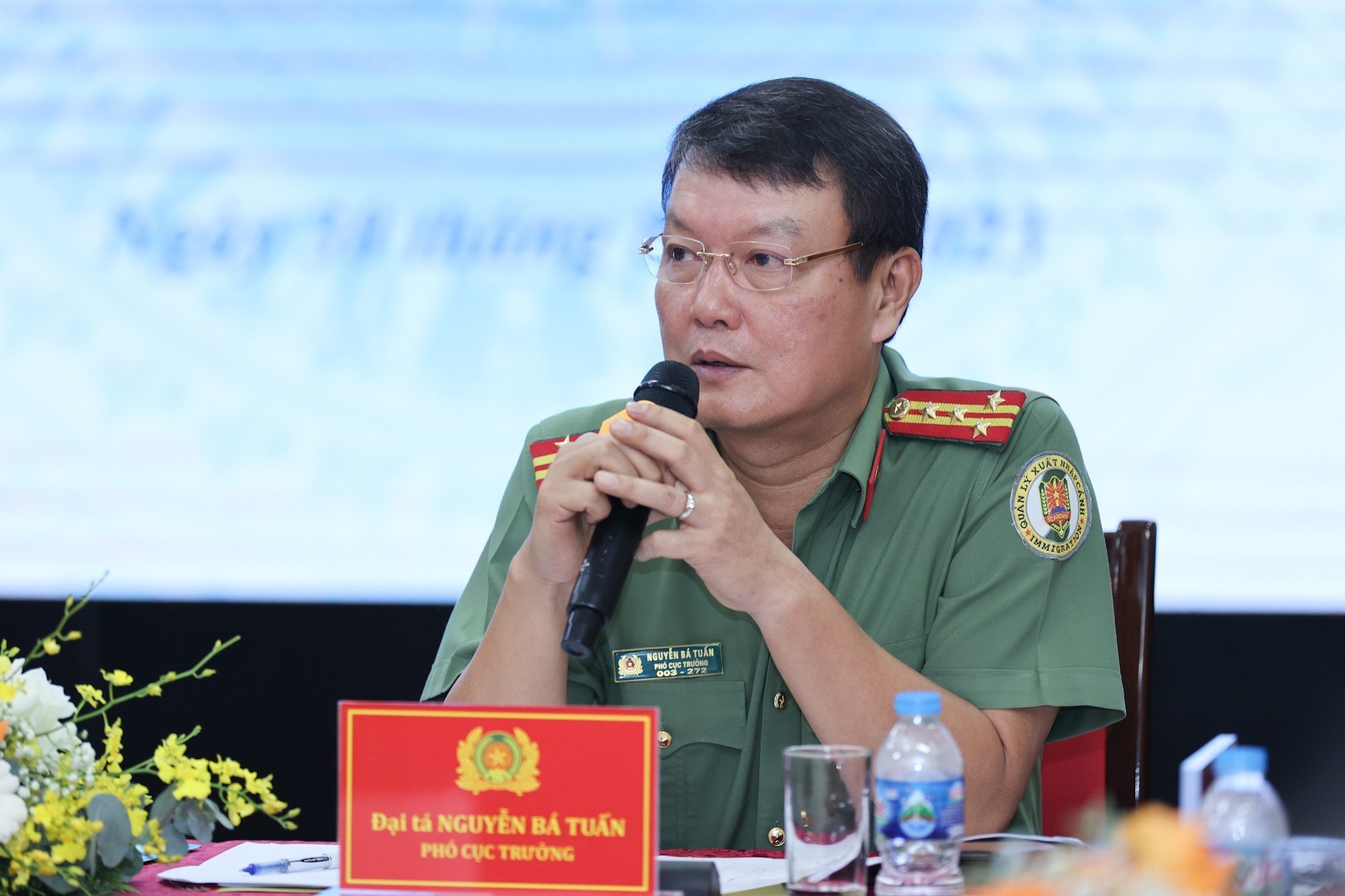 Colonel Nguyen Ba Tuan - Deputy Director of the Immigration Department. Photo: Tran Vuong