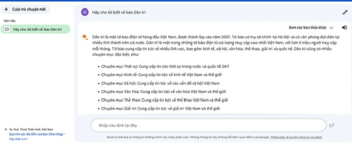 Nên dùng thử Google Bard, đối thủ của ChatGPT