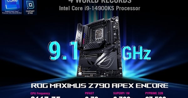 Intel Core i9-14900KS โอเวอร์คล็อกสู่ระดับสูงสุดเป็นประวัติการณ์