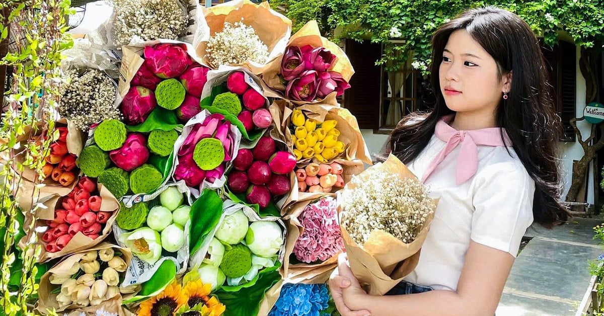 Erleben Sie Hanois Herbst im Herzen von Da Nang mit Blumenkarren und grünem Reis