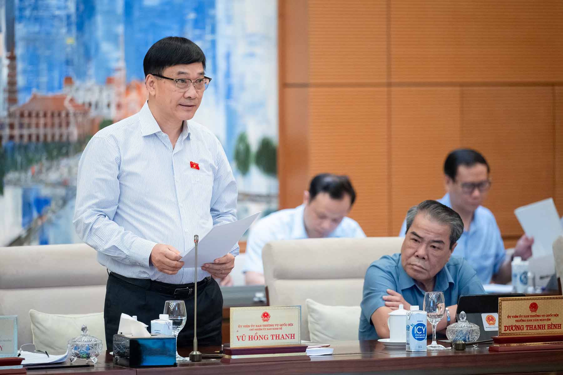 Chairman of the National Assembly's Economic Committee Vu Hong Thanh. Photo: National Assembly