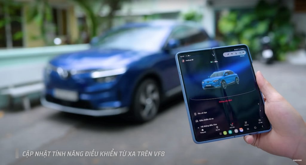 Vinfast car owner can control the car VF 8 from a distance of thousands of kilometers via upgraded software image 1
