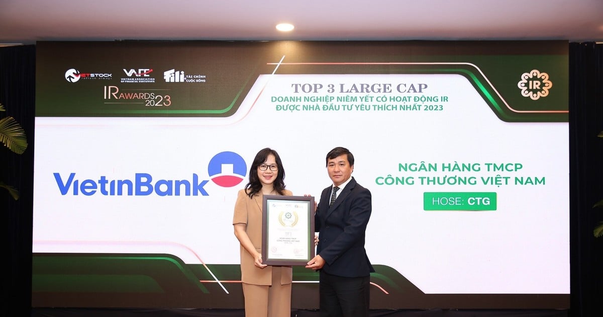 VietinBank xuất sắc giành giải thưởng Top 3 Doanh nghiệp niêm yết có hoạt động quan hệ nhà đầu tư yêu thích nhất 2023