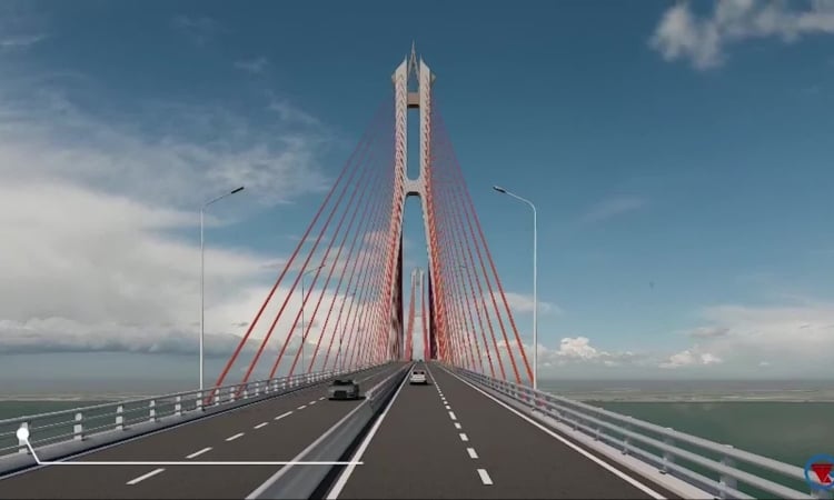 Construction of 8,000 billion VND bridge across Hau River begins