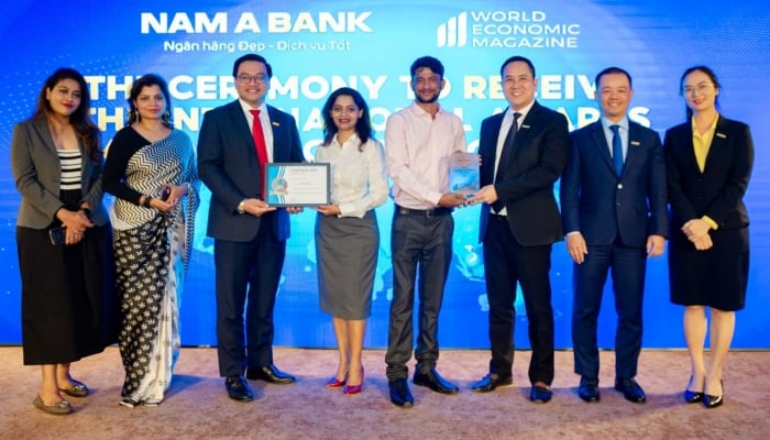 Nam A Bank nhận Cú đúp giải thưởng quốc tế