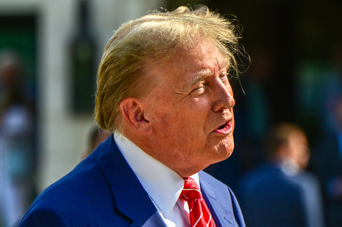 L'ancien président américain Donald Trump à Palm Beach, en Floride, le 19 mars. Photo : AFP