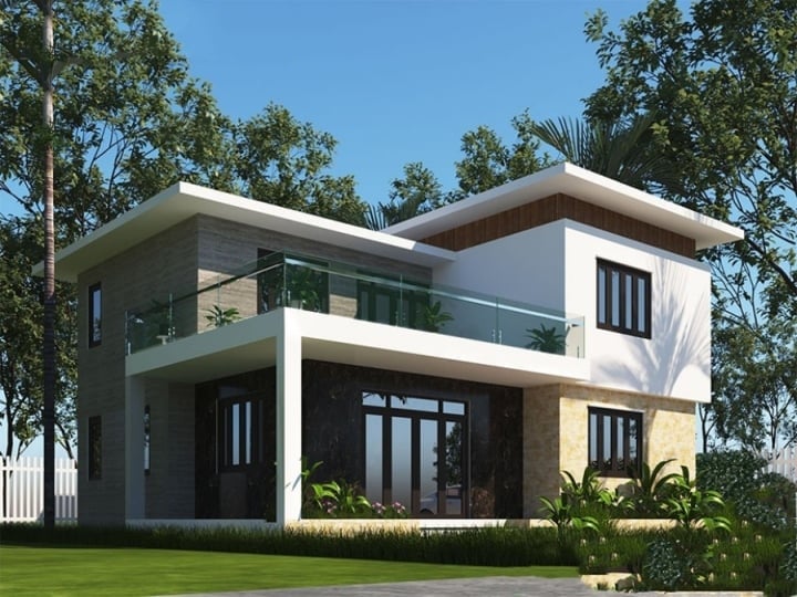 Consulte 10 modelos de casas rurales con techo plano, hermosas y económicas - 10
