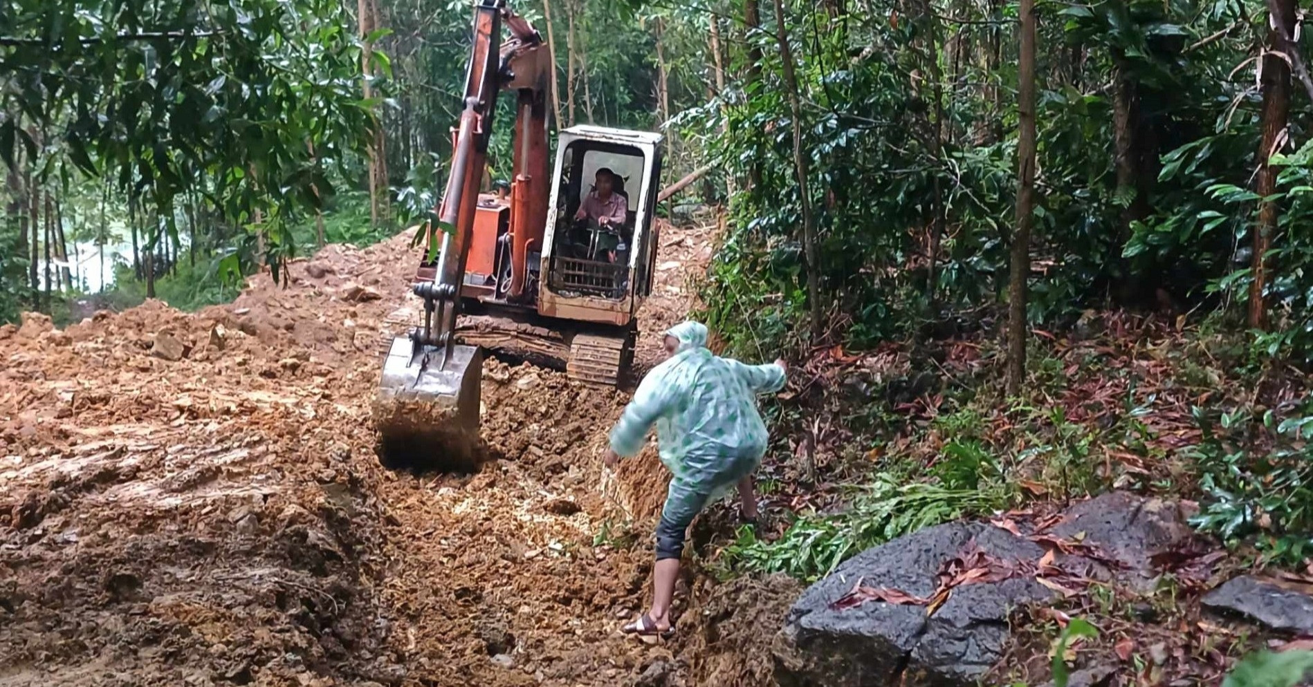 Une fissure de 30 m de long au sommet d'une colline a évacué d'urgence 163 personnes à Quang Nam