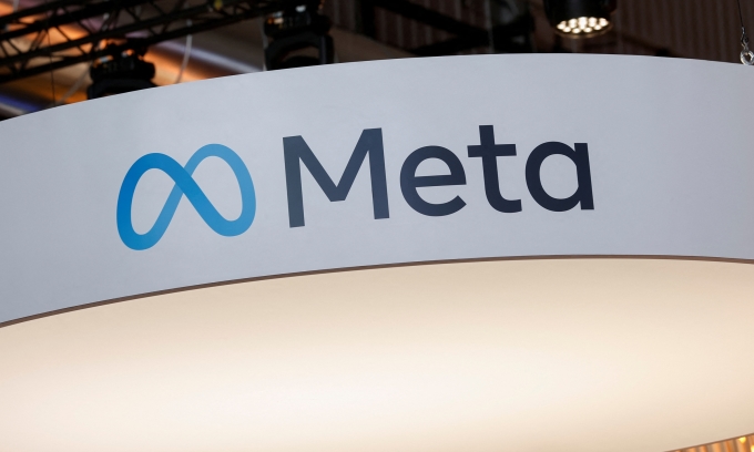 The Meta logo was photographed in Paris, France, in June 2022. Photo: Reuters