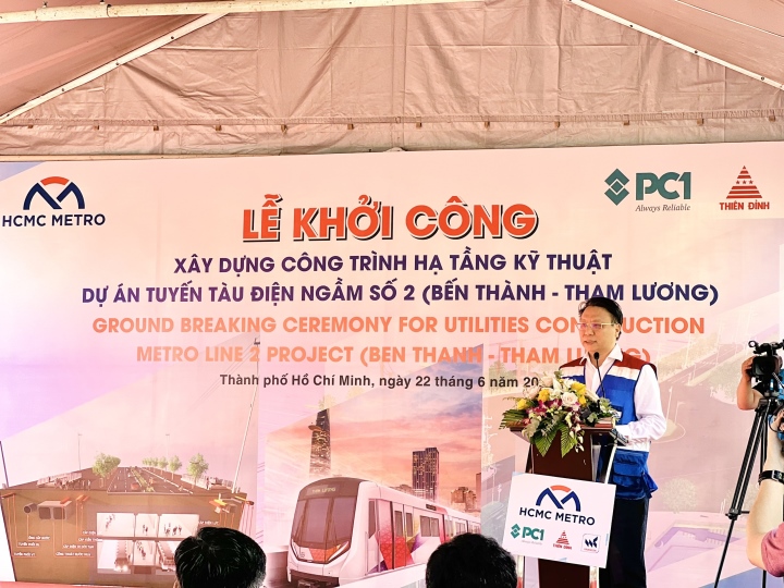 Construction of the first section of Metro Line 2 in Ho Chi Minh City begins - 2