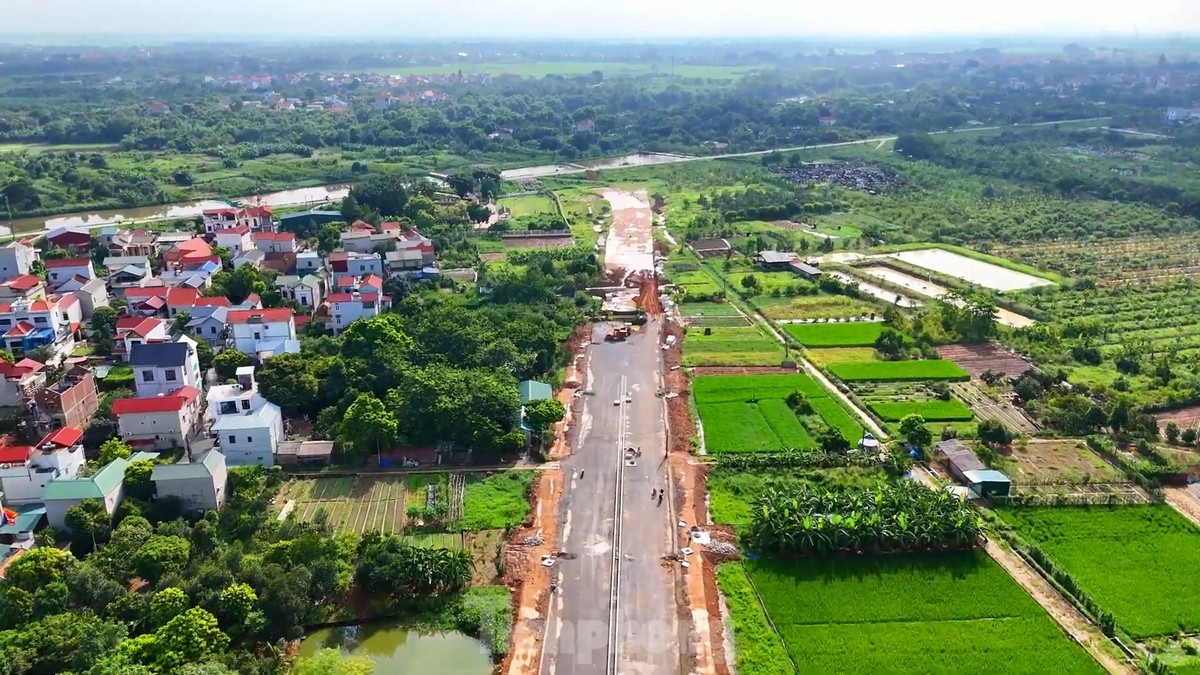 Erfreuen Sie sich an dem Verkehrsprojekt im Wert von über 500 Milliarden VND, das im Südwesten von Hanoi eröffnet werden soll. Foto 10