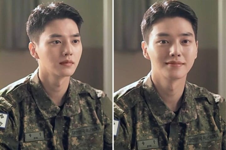 Song Kang's image in the military attracts attention.