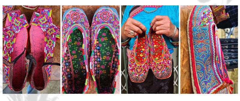 Artisanat de broderie de chaussures du patrimoine culturel - Quintessence culturelle du peuple Xa Phang