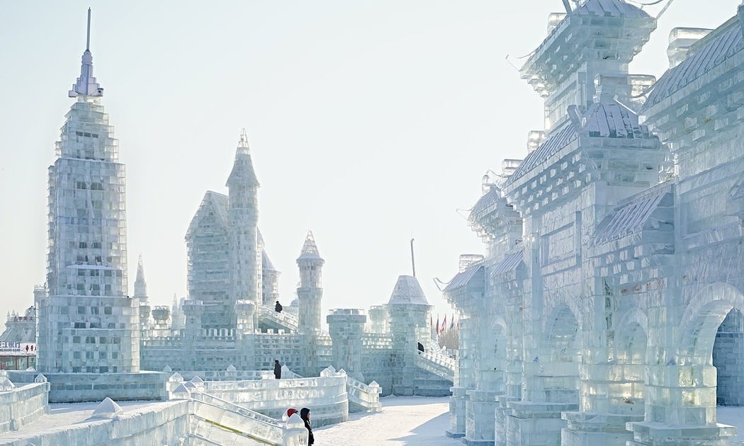 The river that creates the beauty of the Harbin ice sculpture