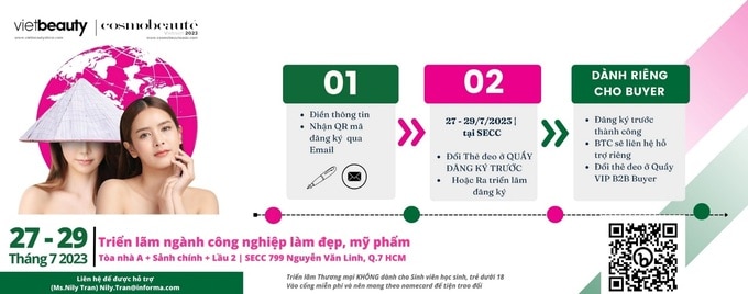 Nhiều hội thảo tại triển lãm làm đẹp Vietbeauty và Cosmobeauté Vietnam 2023 - 3