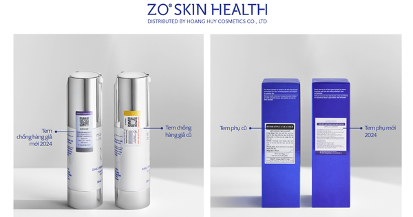 ZO® Skin Health thay đổi tem chính hãng bảo vệ làn da khỏi sản phẩm giả mạo