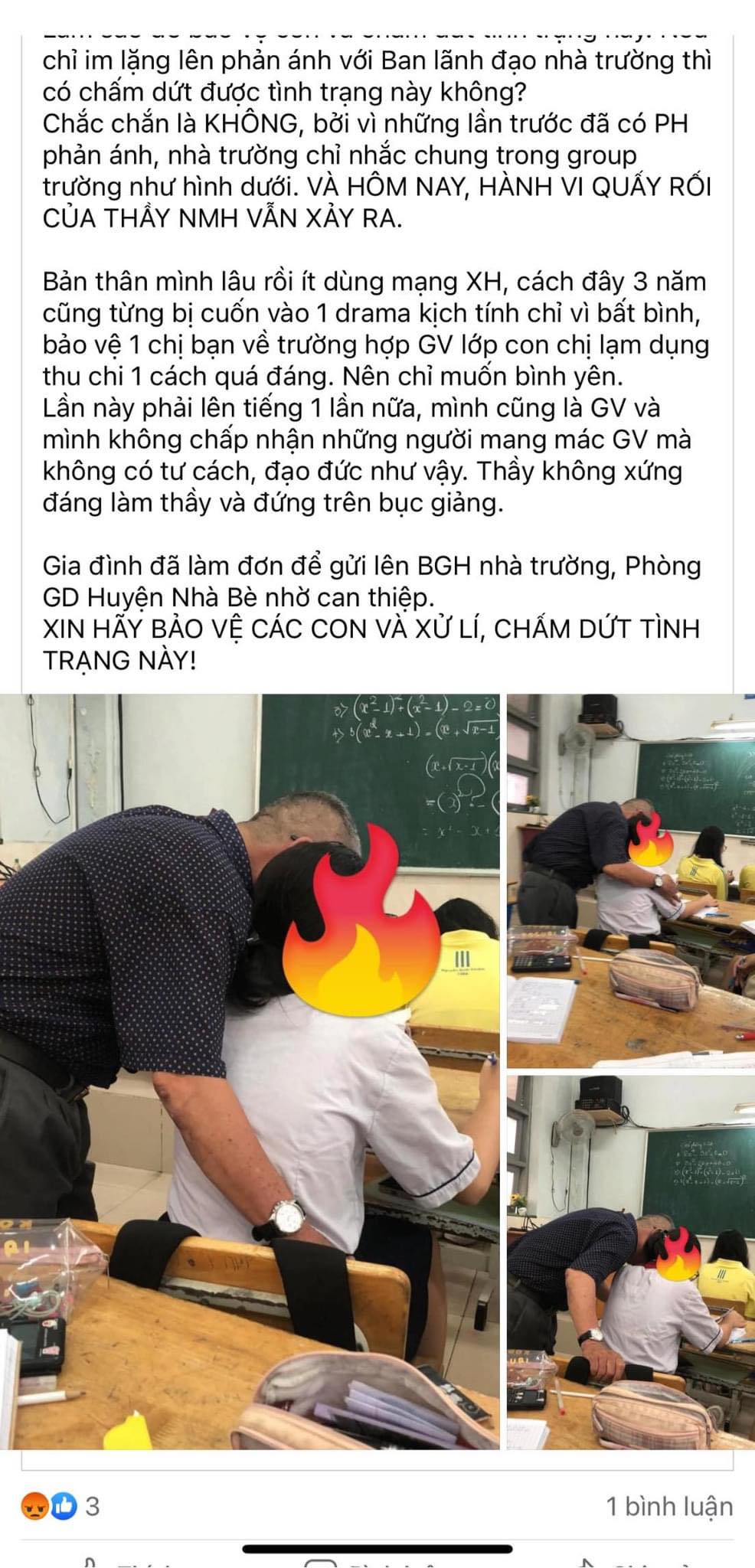 Xôn xao tin giáo viên sàm sỡ học sinh, Sở GD-ĐT TP.HCM yêu cầu làm rõ? - Ảnh 2.