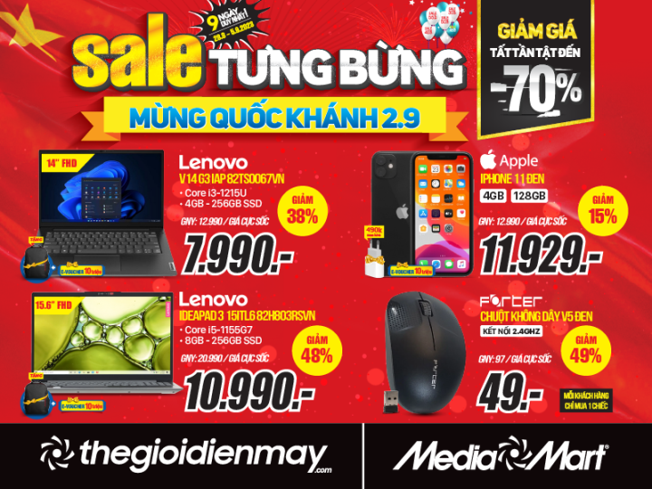 MediaMart Sale tưng bừng mừng Quốc khánh, giảm giá lên đến 70% - 5