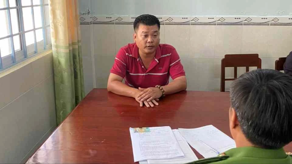 Dinh Thanh Lap at the investigation agency