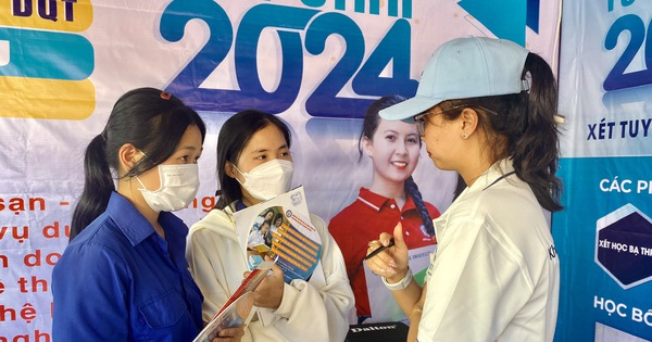 Elige una especialidad después de visitar el stand de Exam Consulting en Binh Dinh