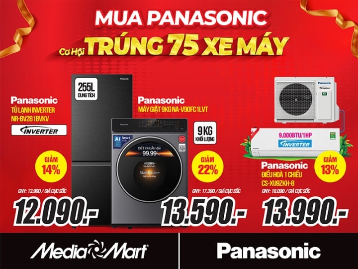 ផលិតផល Panasonic មានលក់នៅ MediaMart។