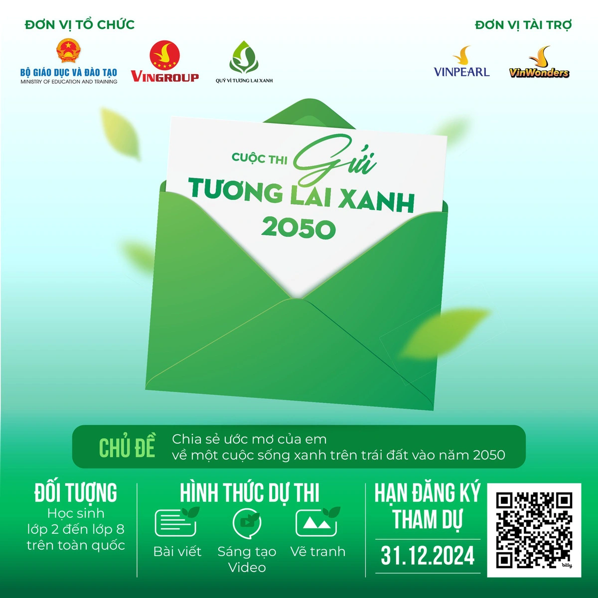 Phát động cuộc thi ‘Gửi tương lai xanh 2050’ - lan tỏa thông điệp xanh cho thế hệ tương lai