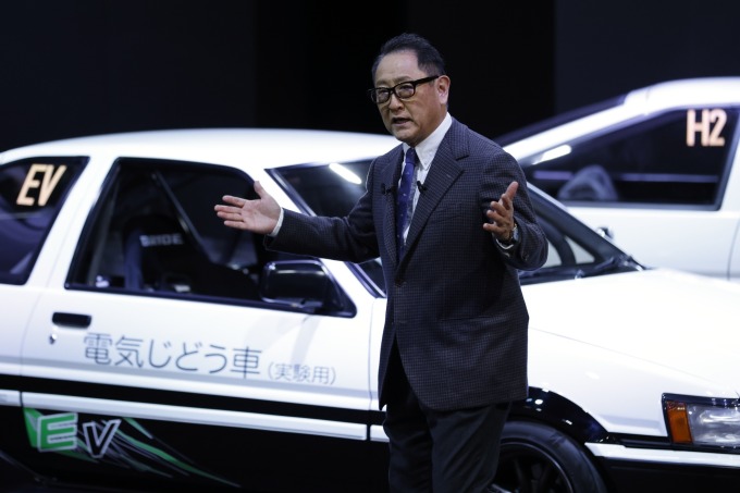 Chủ tịch Toyota Akio Toyoda. Ảnh: Bloomberg