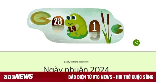 Google Doodle đón ngày nhuận 2024 với chú ếch dễ thương