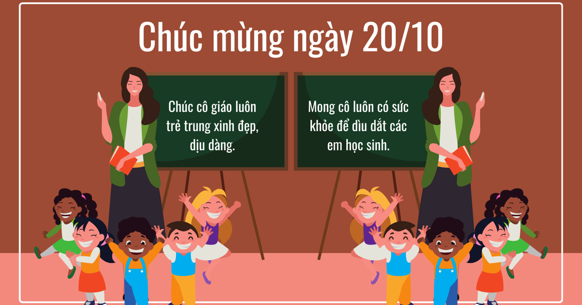 Joyeuse Journée de la femme vietnamienne, 20 octobre, vœux sincères pour les enseignants