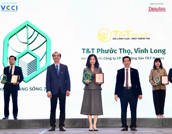 El proyecto del área residencial Phuoc Tho de T&T Group fue distinguido como el Proyecto Habitable 2024