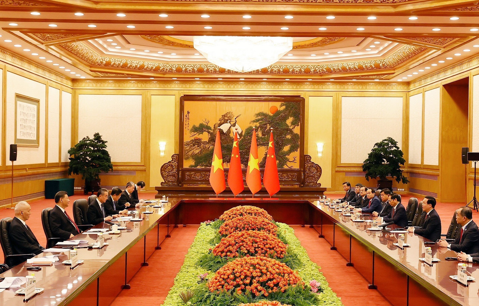 Chủ tịch nước Võ Văn Thưởng hội kiến Tổng Bí thư, Chủ tịch nước Tập Cận Bình - Ảnh 3.